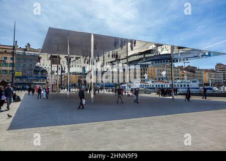 Pavillon de Norman Foster à Marseille, France Banque D'Images