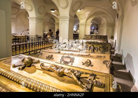 Crypte des Habsburger Kings à Vienne Banque D'Images