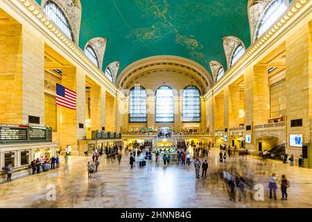 Personnes à Grand Central terminal, New York Banque D'Images