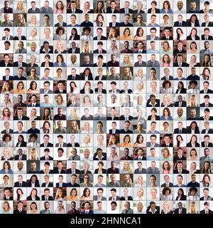 Photos d'avatar de personnes diverses. Portraits de visage de personne Banque D'Images