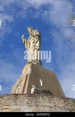 Statue du Christ à San Sebastian Banque D'Images