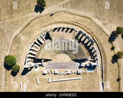 Théâtre romain de Gubbio, Italie Banque D'Images