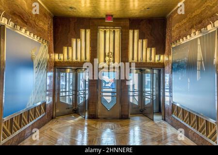 Chrysler Building à New York Banque D'Images