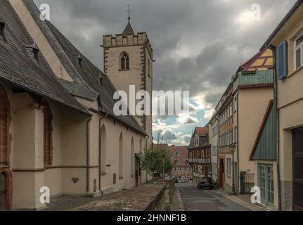 Le classiciste Streitkirche à Kronberg im Taunus, Allemagne Banque D'Images
