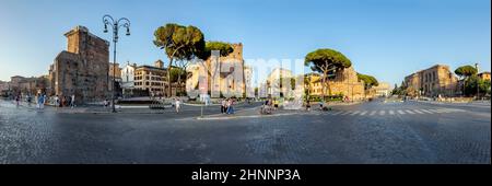 Forum romain. Forum impérial de l'empereur Auguste. Rome Banque D'Images