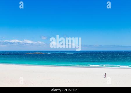 Camps Bay Beach le Cap, Afrique du Sud. Banque D'Images