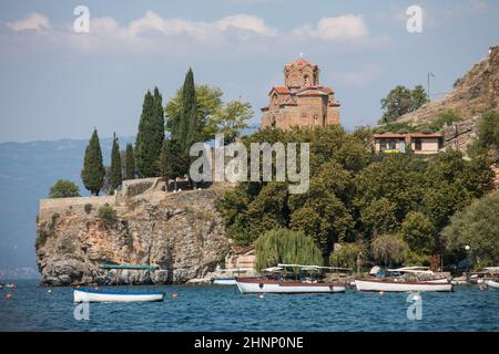 Saint John l'église théologienne à Kaneo, Ohrid Banque D'Images