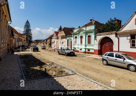 La ville de Rasnov ou Rosenau en Roumanie Banque D'Images