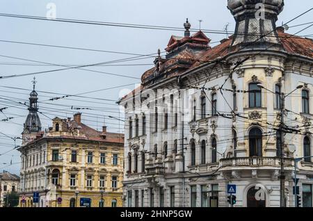 Paysage urbain à Cluj-Napoca, Roumanie Banque D'Images