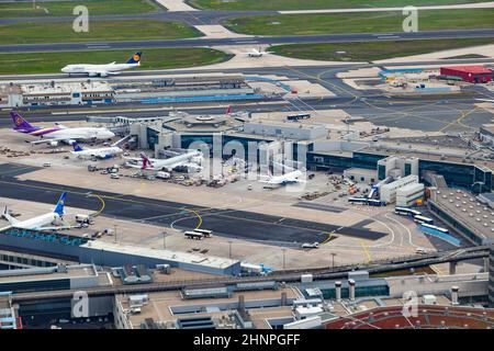 Vue aérienne de l'aéroport de Berlin Tegel Banque D'Images