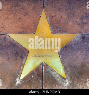 Star of Spencer Tracy sur le trottoir à Phoenix, Arizona. Banque D'Images