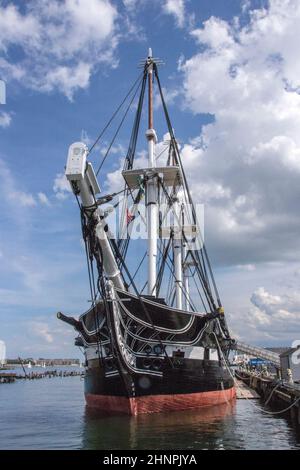 USS Constitution, Boston, États-Unis Banque D'Images