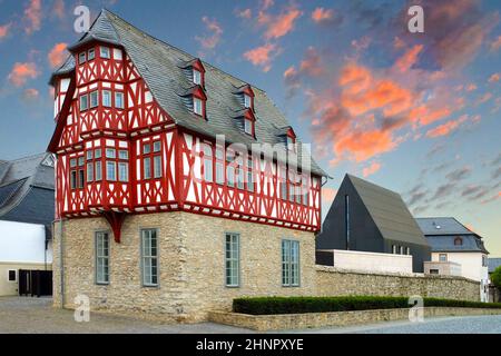 La résidence des évêques (controversée et chère) à Limbourg, en Allemagne Banque D'Images