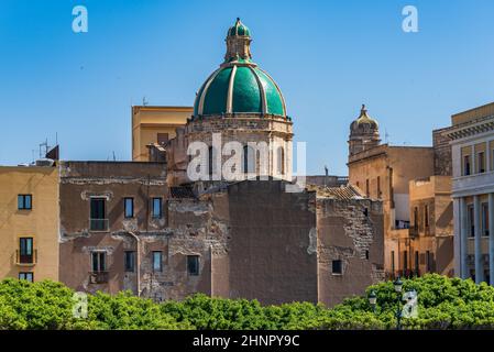 Eglise Anime Sante del Purgatorio dans la vieille ville de Trapani, Sicile près du port Banque D'Images