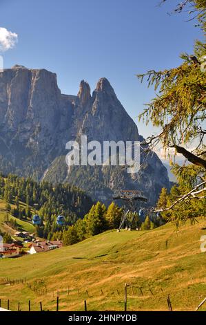 les alpes dans le tyrol du sud / seis Banque D'Images