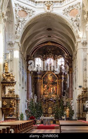 Cathédrale de Saint-Clément ou église de St. Clément est une église catholique du rite byzantin (Ruthène) située à Prague Banque D'Images