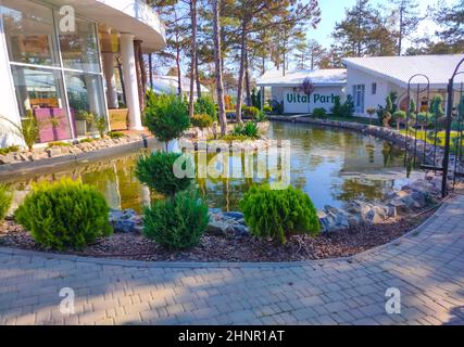 Koblevo, Ukraine - 22 août 2021 : Hotel Vital Park sur la mer Noire Banque D'Images