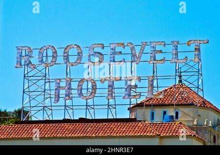 Célèbre Roosevelt Hotel à Hollywood Banque D'Images