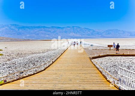 Badwater, point le plus profond des États-Unis Banque D'Images