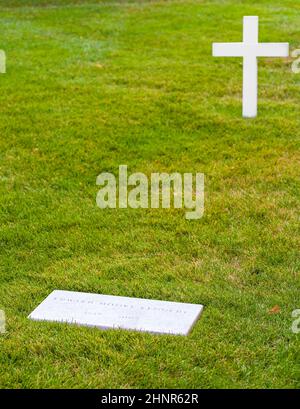 Tombe d'Edward moore Kennedy à Arlington Banque D'Images