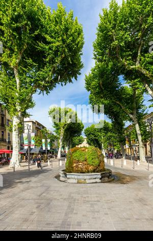 Le canon de coing Fontain à Aix en Provence Banque D'Images