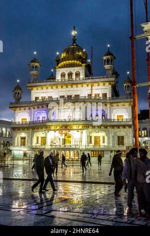 Harimandir Sahib au complexe du temple d'Or, Amritsar - Inde Banque D'Images