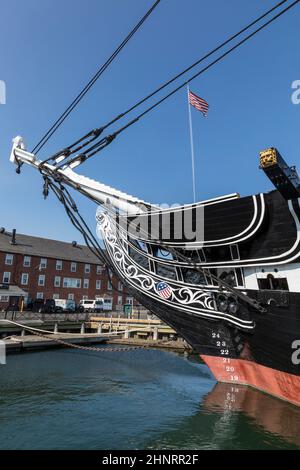 USS Constitution, Boston, États-Unis Banque D'Images