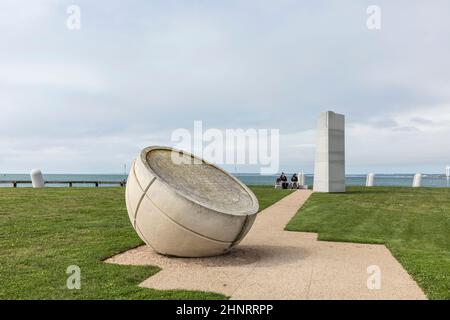 Amonous Newport Portuguese Discovery Monument Banque D'Images