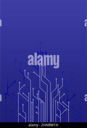 ensemble abstrait de conducteurs d'impression pour un circuit électrique Banque D'Images