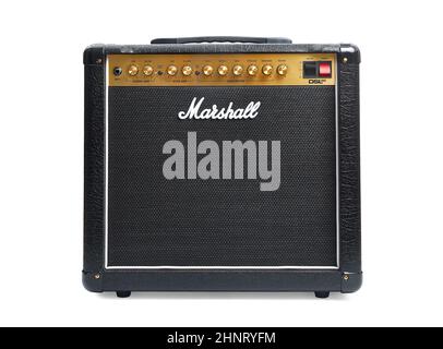 Ensemble amplificateur guitare Marshall Banque D'Images