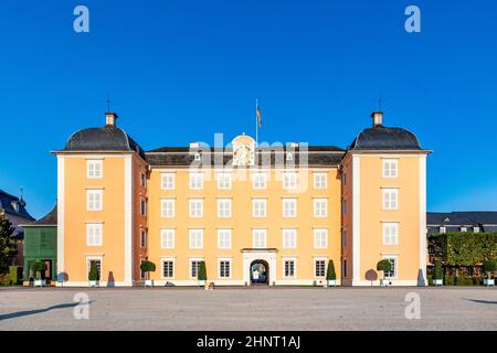 Le célèbre vieux et beau parc de Schwetzingen, le château royal et les jardins, à proximité de la ville de Heidelberg, en Allemagne Banque D'Images