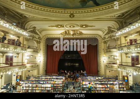 El Ateneo Grand Splendid vue intérieure, Buenos Aires Banque D'Images