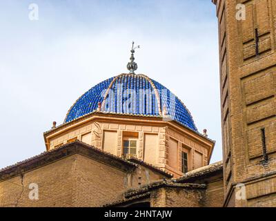 Clocher de l'église dans le quartier de Russafa Valencia, Espagne Banque D'Images