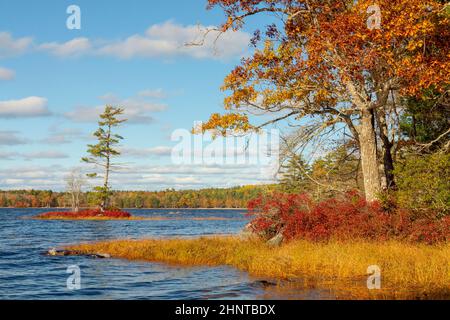 Lac nautique en Nouvelle-Écosse au Canada Banque D'Images