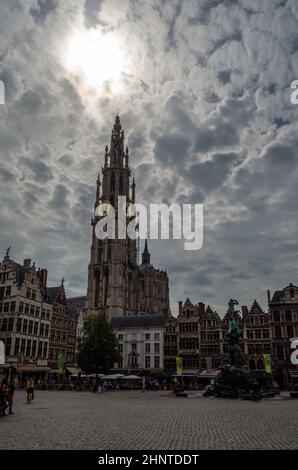 ANVERS, BELGIQUE - 22 AOÛT 2013 : scène urbaine à Anvers, Flandre, Belgique Banque D'Images