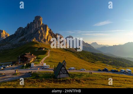 Paysage près de Passo Giau dans les Dolomites, Italie Banque D'Images