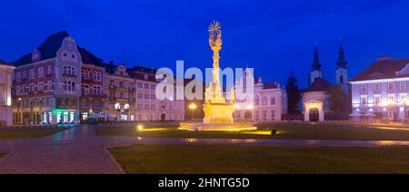 Colonne Trinity sur la place Unirii, Timisoara Banque D'Images