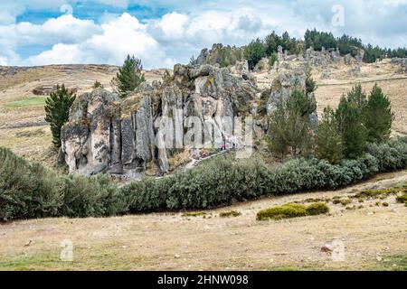 Formations rocheuses dans le parc national près de cayamarca, Pérou Banque D'Images