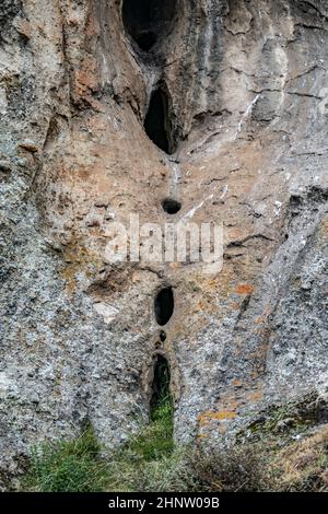 Formations rocheuses dans le parc national près de cayamarca, Pérou Banque D'Images