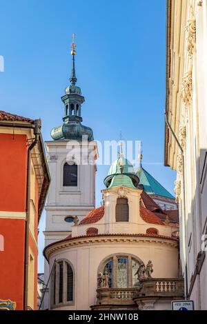 Cathédrale de Saint-Clément ou église de St. Clément est une église catholique du rite byzantin (Ruthène) située à Prague Banque D'Images