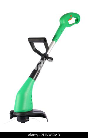 Un coupe-herbe vert et noir Banque D'Images