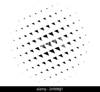 Texture de demi-teinte triangle, motif. Elément de conception géométrique, vecteur angulaire, illustration - illustration vectorielle stock, graphiques clip-art Illustration de Vecteur