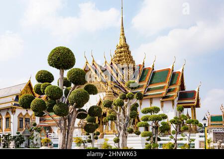 Phra Tinang Aporn Pimok Prasat Pavillion dans le Grand Palais de Bangkok Banque D'Images