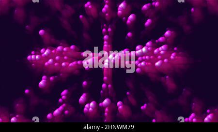 Texture générée par ordinateur à partir de nombreuses bulles et particules.Arrière-plan abstrait de rendu 3D Banque D'Images