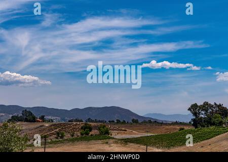 Belle photo dans le pays viticole de Temecula Valley, Californie Banque D'Images