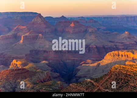 Vue magnifique sur le grand canyon de mathers point, South Rim Banque D'Images
