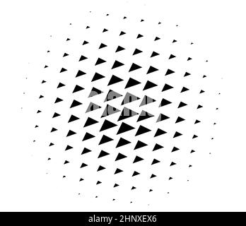 Texture de demi-teinte triangle, motif. Elément de conception géométrique, vecteur angulaire, illustration - illustration vectorielle stock, graphiques clip-art Illustration de Vecteur