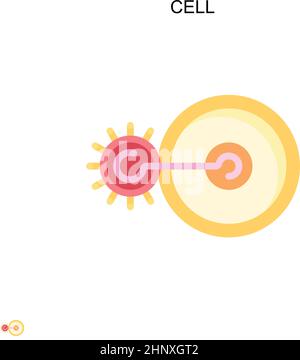 Icône de vecteur simple de cellule.Modèle de conception de symbole d'illustration pour élément d'interface utilisateur Web mobile. Illustration de Vecteur