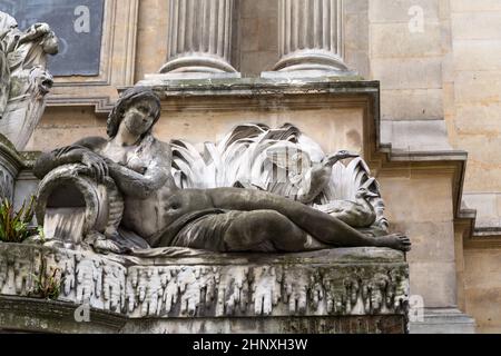 Paris - Fontaine des Quatre Saisons Banque D'Images