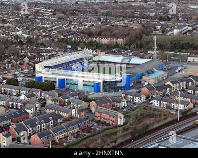 Peterborough, Royaume-Uni. 17th févr. 2022. The Weston Homes Stadium, London Road, stade du club de football de Peterborough United, à Peterborough, Cambridgeshire, Royaume-Uni, 17 février, 2022. Crédit : Paul Marriott/Alay Live News Banque D'Images